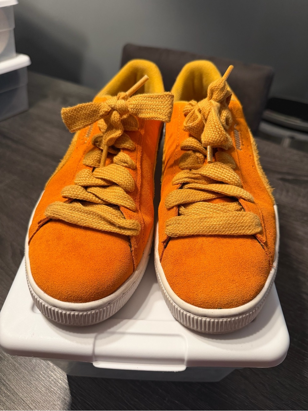 Puma Orange and white  Sneakers
